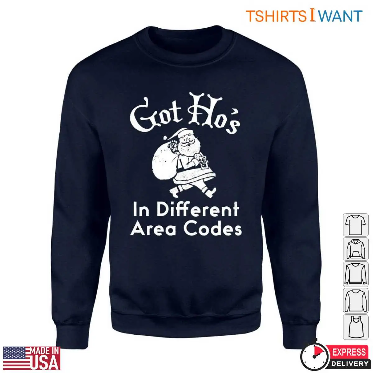 Got Ho's T-Shirt - Santa Design in Different Area Codes 3 Got Hos T Shirt Santa Design in Different Area Codes 3 1.jpg