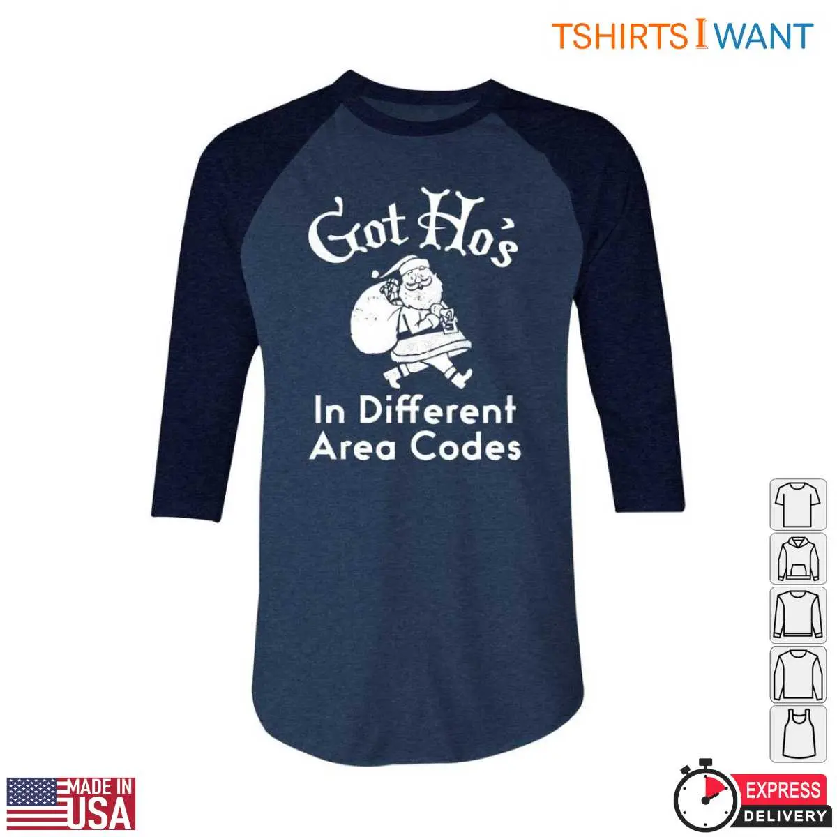 Got Ho's T-Shirt - Santa Design in Different Area Codes 5 Got Hos T Shirt Santa Design in Different Area Codes 5 1.jpg