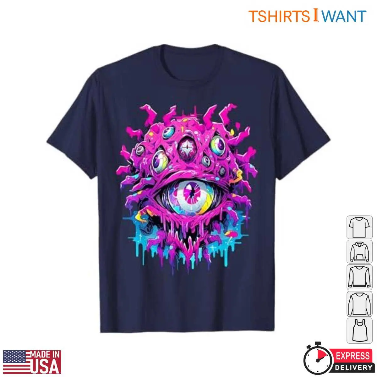 Graffiti Monster Psychedelic Eyes T Shirt 1 1.jpg