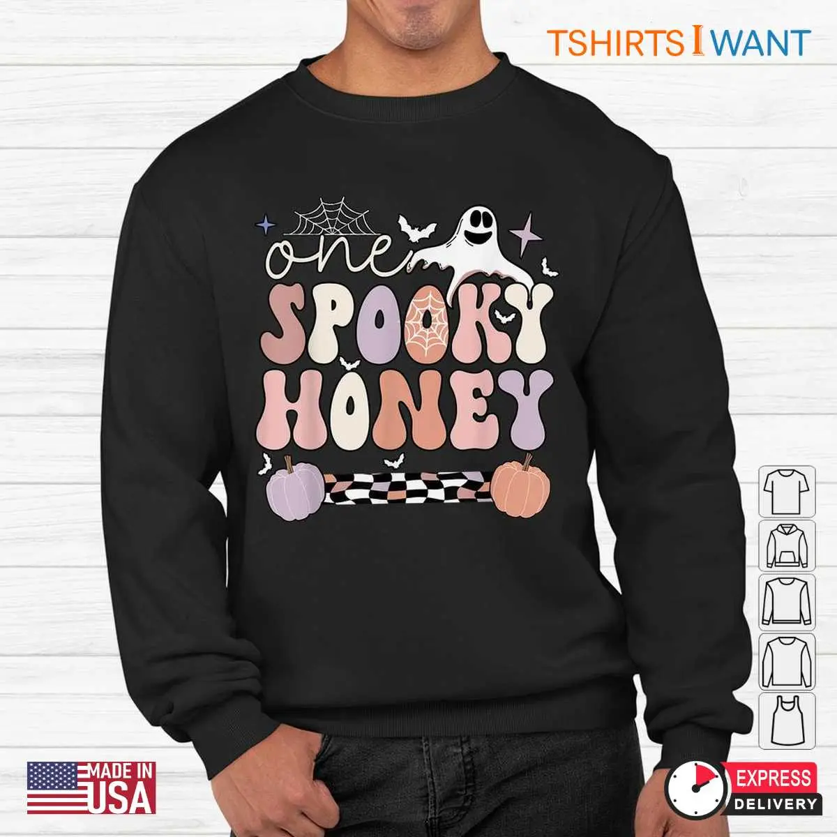 Grandma Halloween: Spooky Honey Grandmother Halloween Costume Shirt 13 Grandma Halloween Shirt Mockup