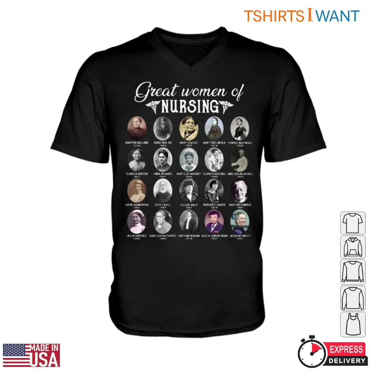Great Nurses T Shirt Honoring Legendary Women in Nursing History 2 1.jpg