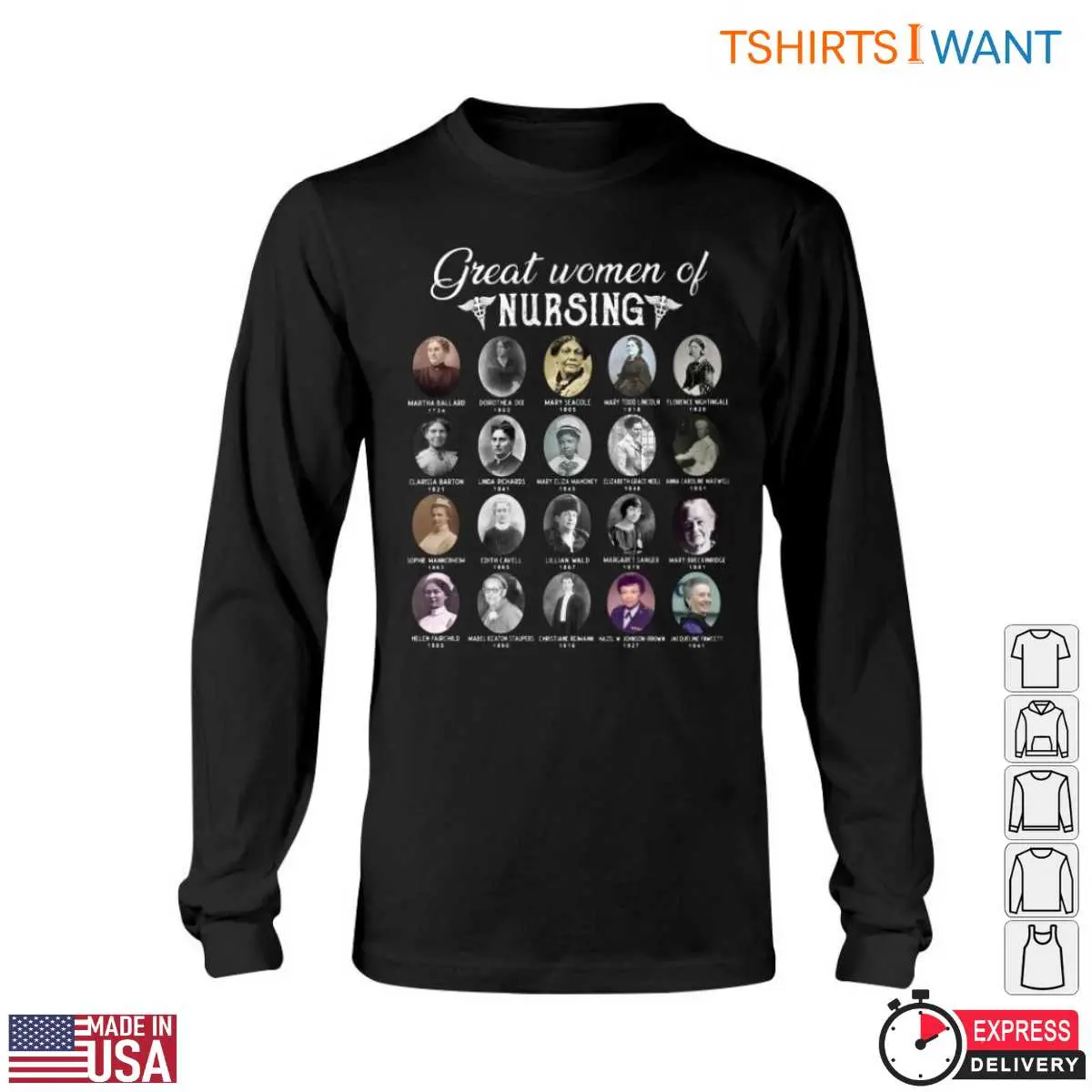 Great Nurses T Shirt Honoring Legendary Women in Nursing History 5 1.jpg
