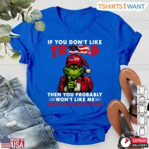 Grinch Trump Christmas T-Shirt - If You Don't Like Trump Holiday Humor Tee 10 Grinch Trump Christmas T Shirt Holiday Humor Graphic 5 1.jpg