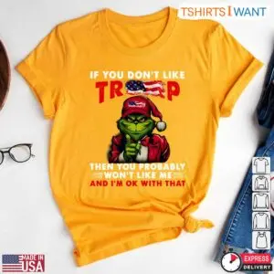 Grinch Trump Christmas T-Shirt - If You Don't Like Trump Holiday Humor Tee 11 Grinch Trump Christmas T Shirt Holiday Humor Graphic 6 1.jpg