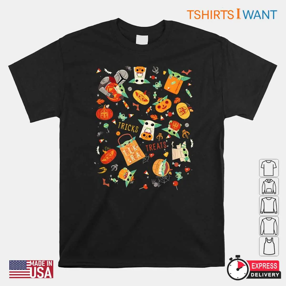 Grogu Halloween Shirt: The Mandalorian And Grogu Halloween Costume Tee 10 Grogu Halloween Shirt Design