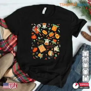Grogu Halloween Shirt: The Mandalorian And Grogu Halloween Costume Tee 7 Grogu Halloween Shirt Mandalorian Baby Yoda Tee 3 1.jpg