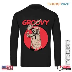 Groovy Leatherface Chainsaw T-Shirt - Texas Chainsaw Massacre Inspired Design 8 Groovy Leatherface Chainsaw T Shirt Texas Chainsaw Massacre Inspired Design 4 1.jpg