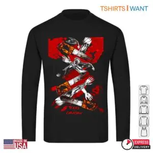 Gruesome Texas Chainsaw T-Shirt - Horror Movie Graphic Tee with Chainsaws and Severed Limbs 7 Gruesome Texas Chainsaw T Shirt Horror Movie Graphic Tee with Chainsaws and Severed Limbs 3 1.jpg