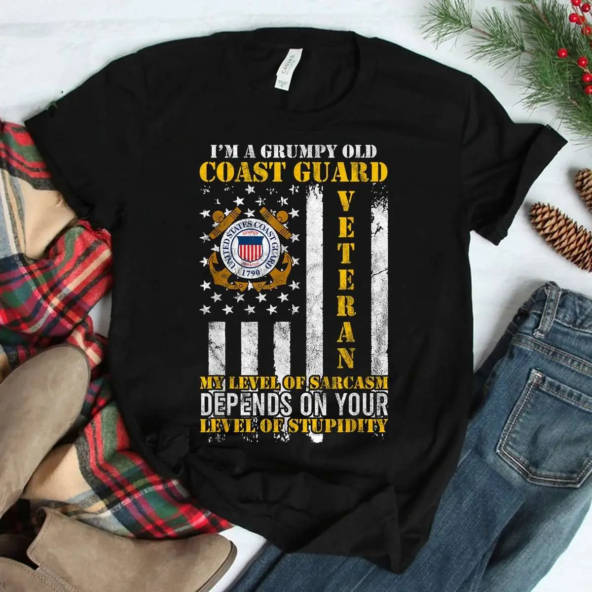 Grumpy Coast Guard Veteran Gift T-Shirt 11 Grumpy Coast Guard Veteran Gift T Shirt 3