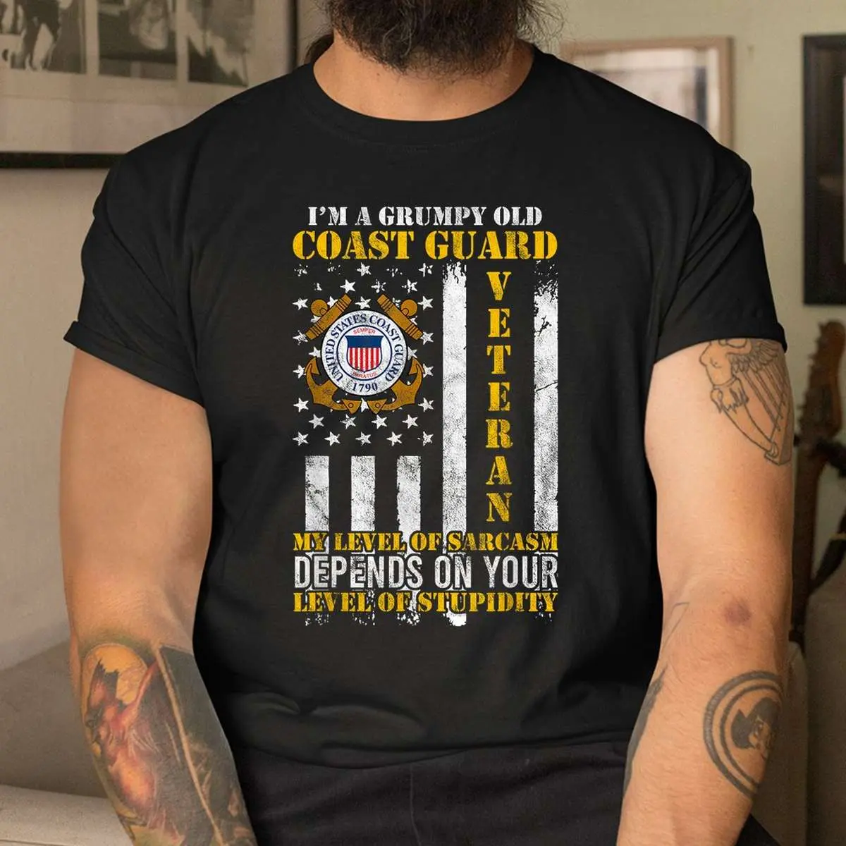 Grumpy Coast Guard Veteran Gift T Shirt 4 1.jpg