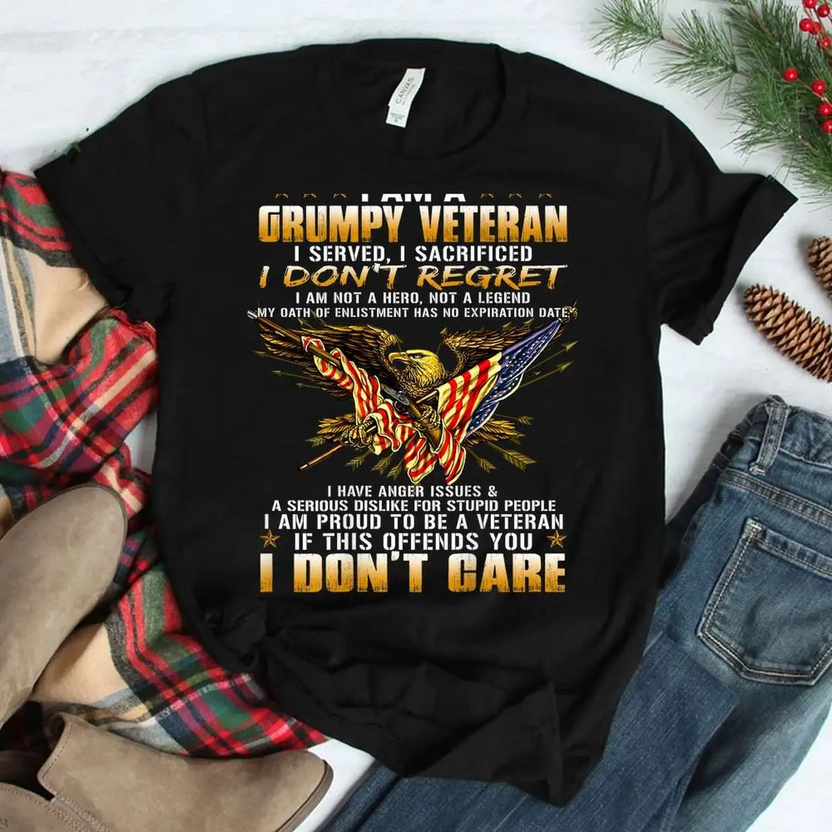 Grumpy Old Veteran Served Sacrificed T-Shirt 11 Grumpy Old Veteran Served Sacrificed T-Shirt Design