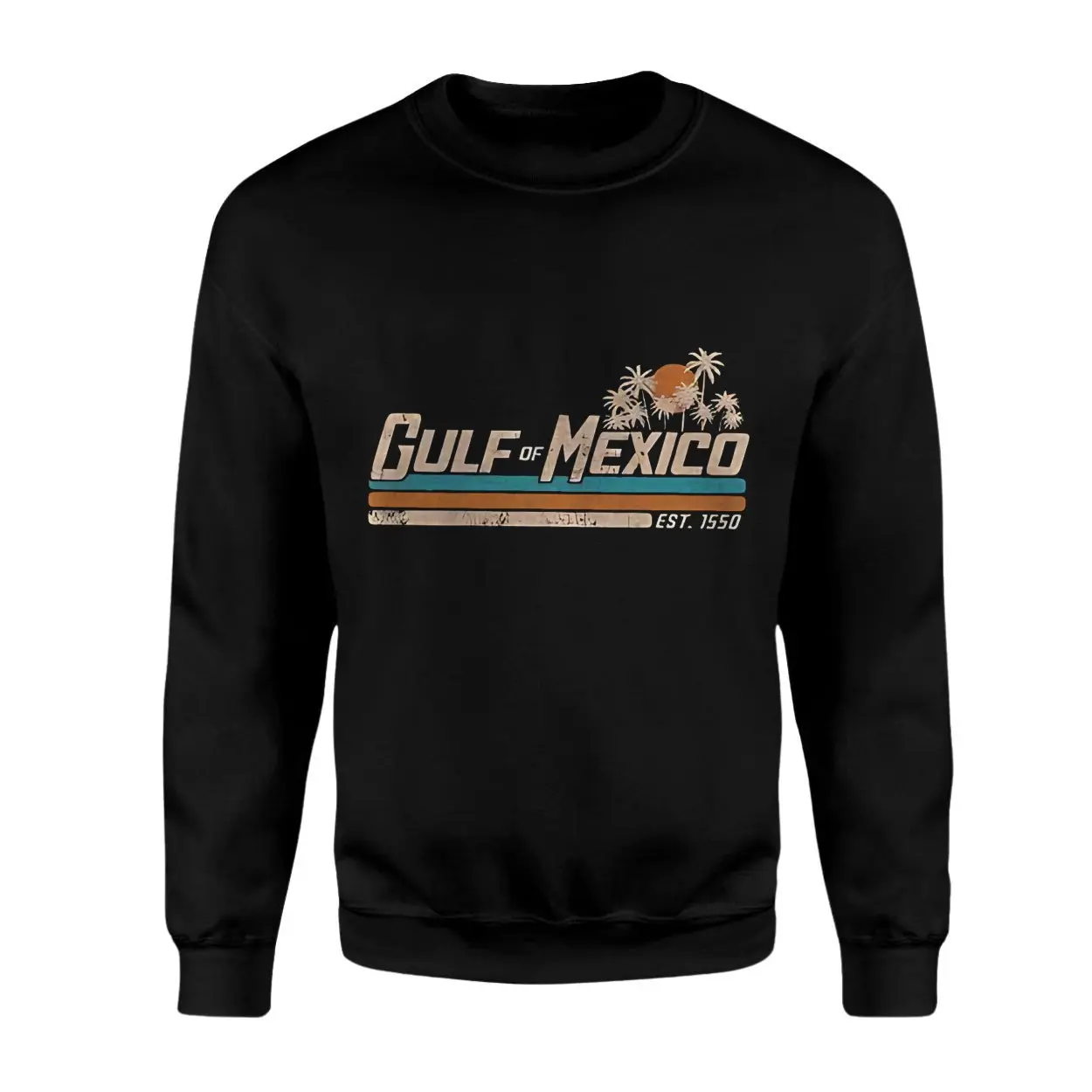 Gulf of Mexico Vintage Palm Tree Sunset Travel T Shirt 3 1.jpg