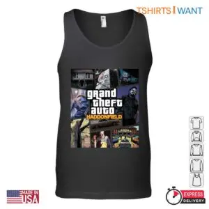 Haddonfield T Shirt - Grand Theft Auto Horror Mashup Design Tee 11 Haddonfield T Shirt GTA Horror Mashup Design 1