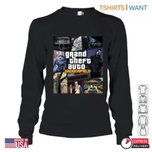 Haddonfield T Shirt - Grand Theft Auto Horror Mashup Design Tee 7 Haddonfield T Shirt GTA Horror Mashup Design 2 1.jpg