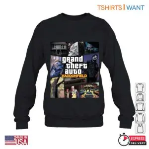 Haddonfield T Shirt - Grand Theft Auto Horror Mashup Design Tee 8 Haddonfield T Shirt GTA Horror Mashup Design 3 1.jpg
