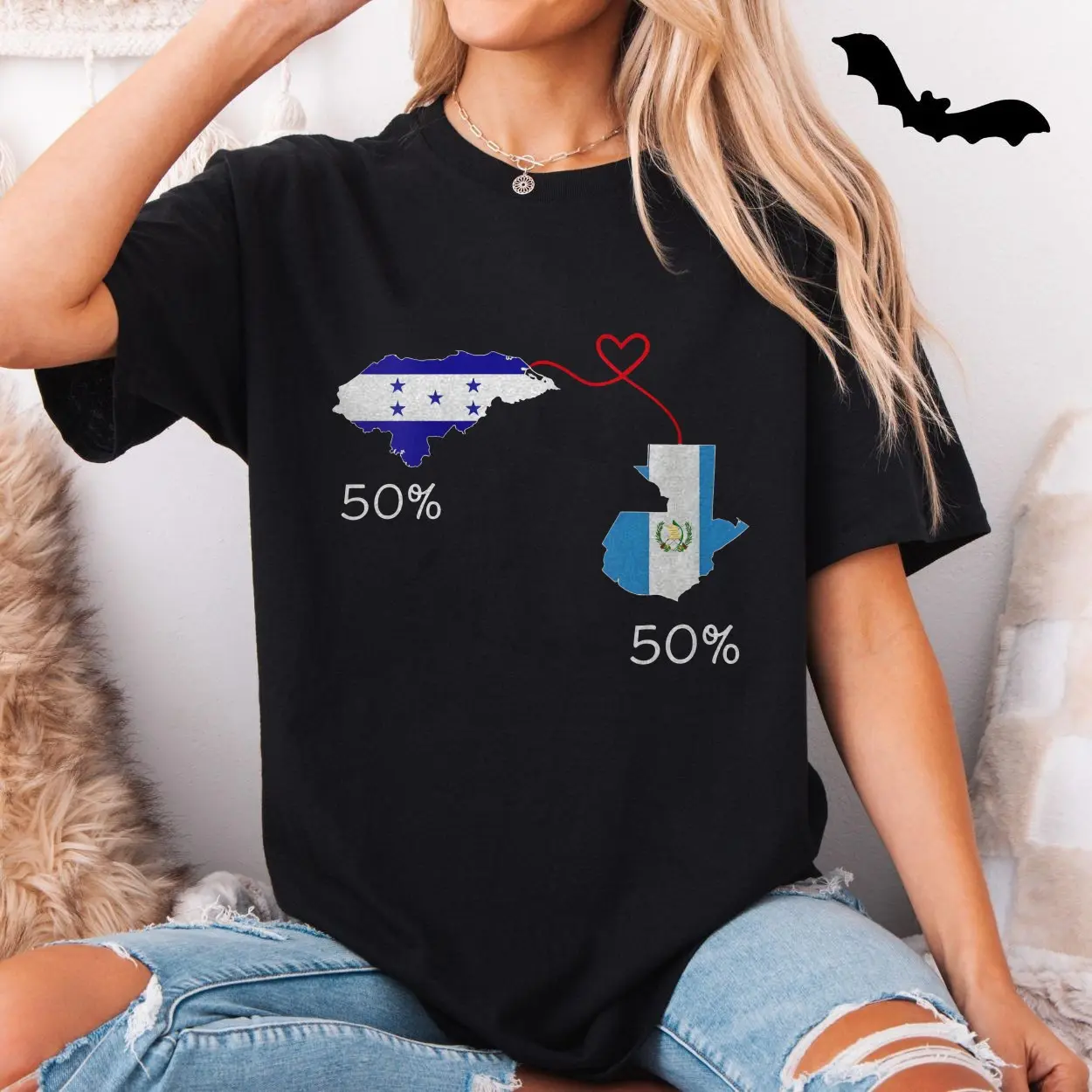 Half Honduran Half Guatemalan T-Shirt Honduras Guatemala Roots 5 Half Honduran Half Guatemalan T Shirt Honduras Guatemala Roots 5 1.jpg