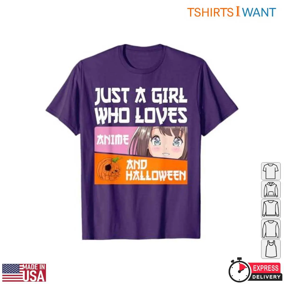 Halloween Anime Girl Cute Manga Pumpkin T Shirt 6 1.jpg