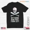 Halloween Baseball Shirt: Hit Hard Run Fast Turn Left Baseball Halloween Tee 15 Halloween Baseball Shirt Hit Hard Run Fast Spooky 1 1.jpg