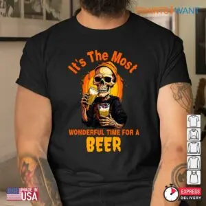 Halloween Beer Shirt: It's The Most Wonderful Time For A Beer Halloween Tee 8 Halloween Beer Shirt Wonderful Time for Brews 4 1.jpg