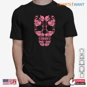 Halloween Breast Cancer: Pink Flamingo Skull Breast Cancer Awareness Halloween Shirt 6 Halloween Breast Cancer Pink Skull Awareness 2 1.jpg