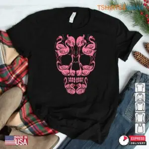 Halloween Breast Cancer: Pink Flamingo Skull Breast Cancer Awareness Halloween Shirt 7 Halloween Breast Cancer Pink Skull Awareness 3 1.jpg