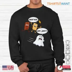 Halloween Camping Shirts: S'mores Marshmallow Ghost Funny Camping Halloween Tee 8 Halloween Camping Shirts Smores Ghost Campfire 3 1.jpg
