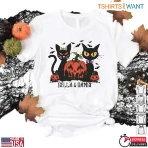 Halloween Cat Bella & Bimbi Pumpkin T-Shirt 5 Halloween Cat Bella Bimbi Pumpkin T Shirt 2 1.jpg