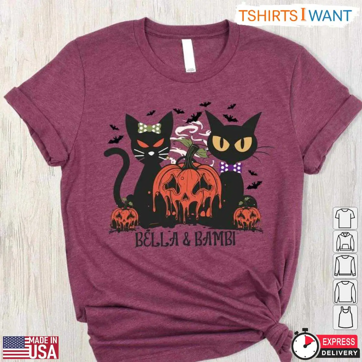 Halloween Cat Bella & Bimbi Pumpkin T-Shirt 3 Halloween Cat Bella Bimbi Pumpkin T Shirt 3 1.jpg