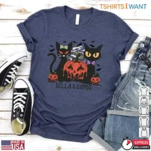 Halloween Cat Bella & Bimbi Pumpkin T-Shirt 7 Halloween Cat Bella Bimbi Pumpkin T Shirt 4 1.jpg