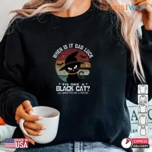 Halloween Cat Jokes: Silly Riddles And Jokes Bad Luck Black Cat Mouse Halloween Tee 11 Halloween Cat Jokes Silly Feline Riddles 6 1.jpg