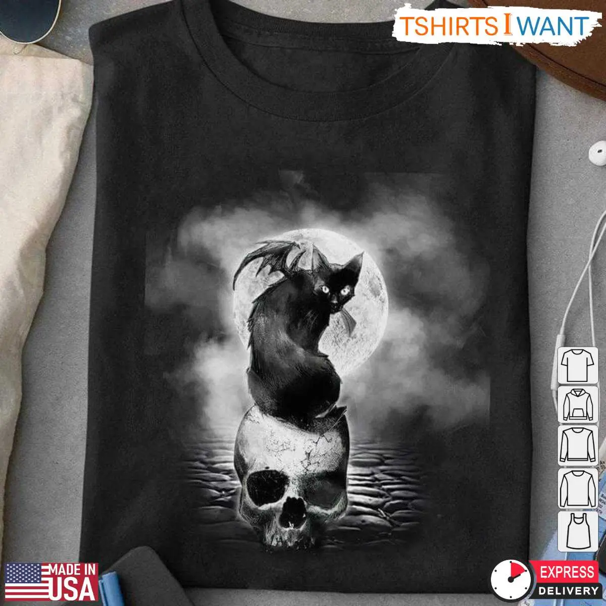 Halloween Cat Moon Skull T Shirt 1 1.jpg