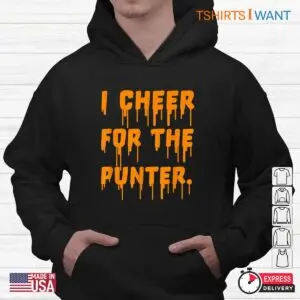 Halloween Cheer Shirts: I Cheer For The Punter Halloween Costume Tee 9 Halloween Cheer Shirts Punter Support Squad Tee 4 1.jpg