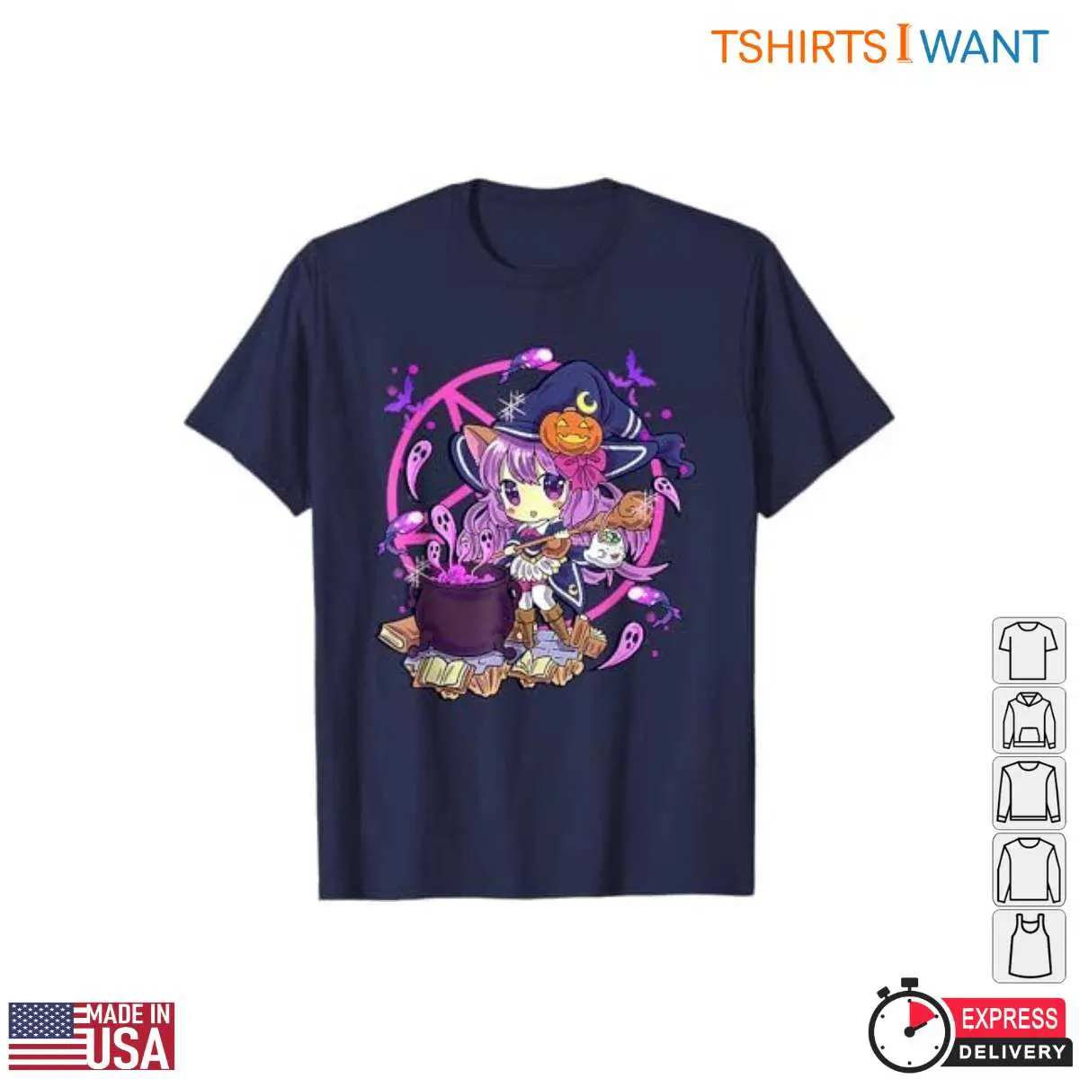 Halloween Chibi Witch Cauldron T Shirt 1 1.jpg