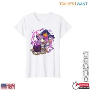 Halloween Chibi Witch Cauldron T-Shirt 8 Halloween Chibi Witch Cauldron T Shirt 2 1.jpg