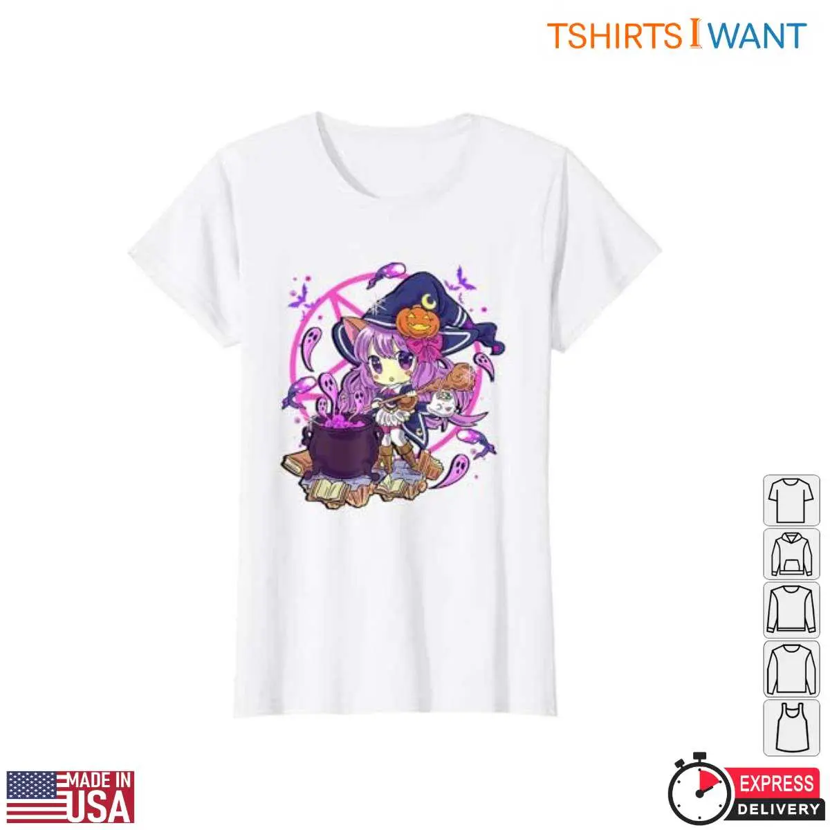 Halloween Chibi Witch Cauldron T Shirt 2 1.jpg