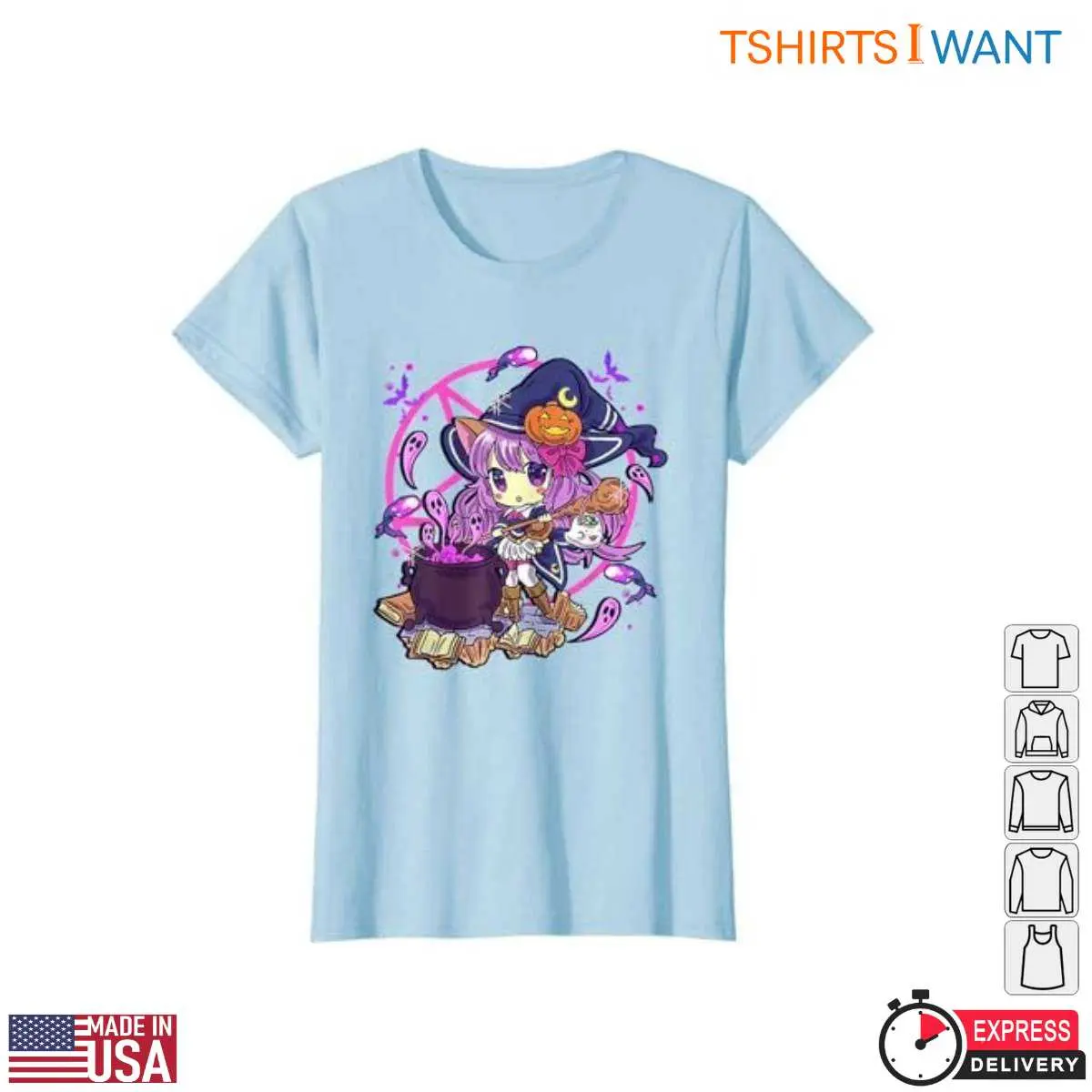Halloween Chibi Witch Cauldron T Shirt 4 1.jpg