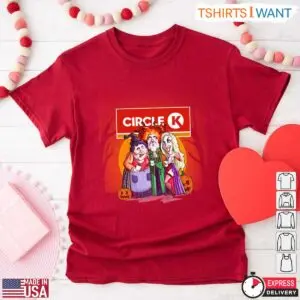 Halloween Circle K T-Shirt – Enchanting Trio Sanderson Sisters Witchy Theme