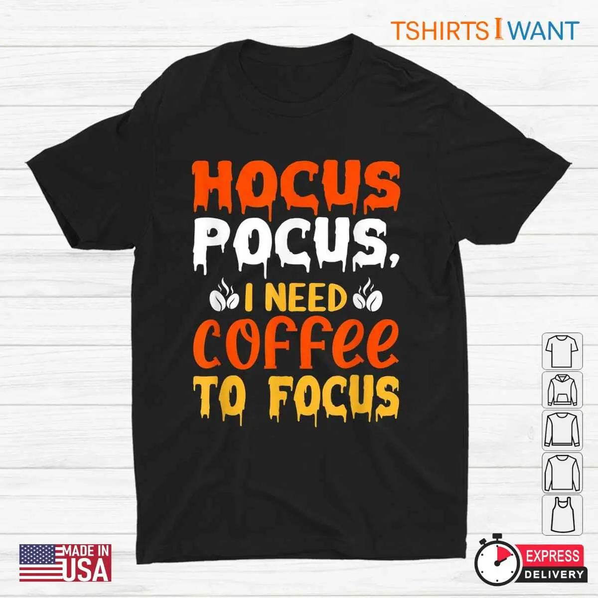 Halloween Coffee Shirts Hocus Pocus Caffeine Tee 1 1.jpg