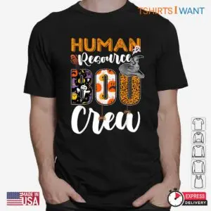 Halloween Costumes For Human Resources: Human Resource Boo Crew HR Manager Halloween Shirt 6 Halloween Costumes For Human Resources HR Boo Crew Tee 2 1.jpg