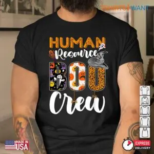 Halloween Costumes For Human Resources: Human Resource Boo Crew HR Manager Halloween Shirt 8 Halloween Costumes For Human Resources HR Boo Crew Tee 4 1.jpg