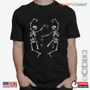 Halloween Dance Shirt: Dance Of Death Macabre Skeleton Skull Costume 6 Halloween Dance Shirt Macabre Skeleton Ball Tee 2 1.jpg
