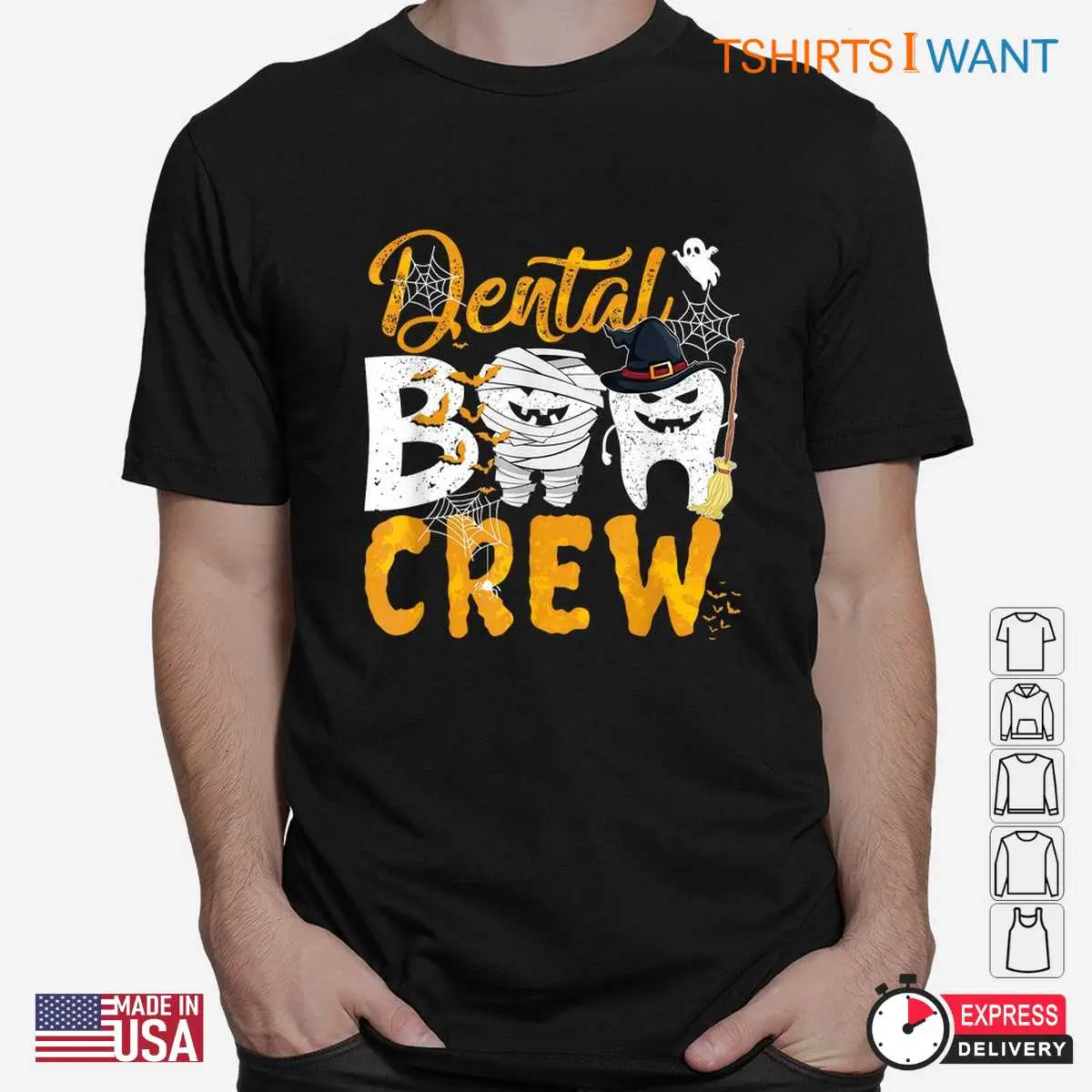 Halloween Dental Shirts Boo Crew Dentist Tee 2 1.jpg