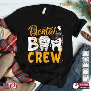 Halloween Dental Shirts: Dental Boo Crew Funny Dentist Assistant Costume 7 Halloween Dental Shirts Boo Crew Dentist Tee 3 1.jpg