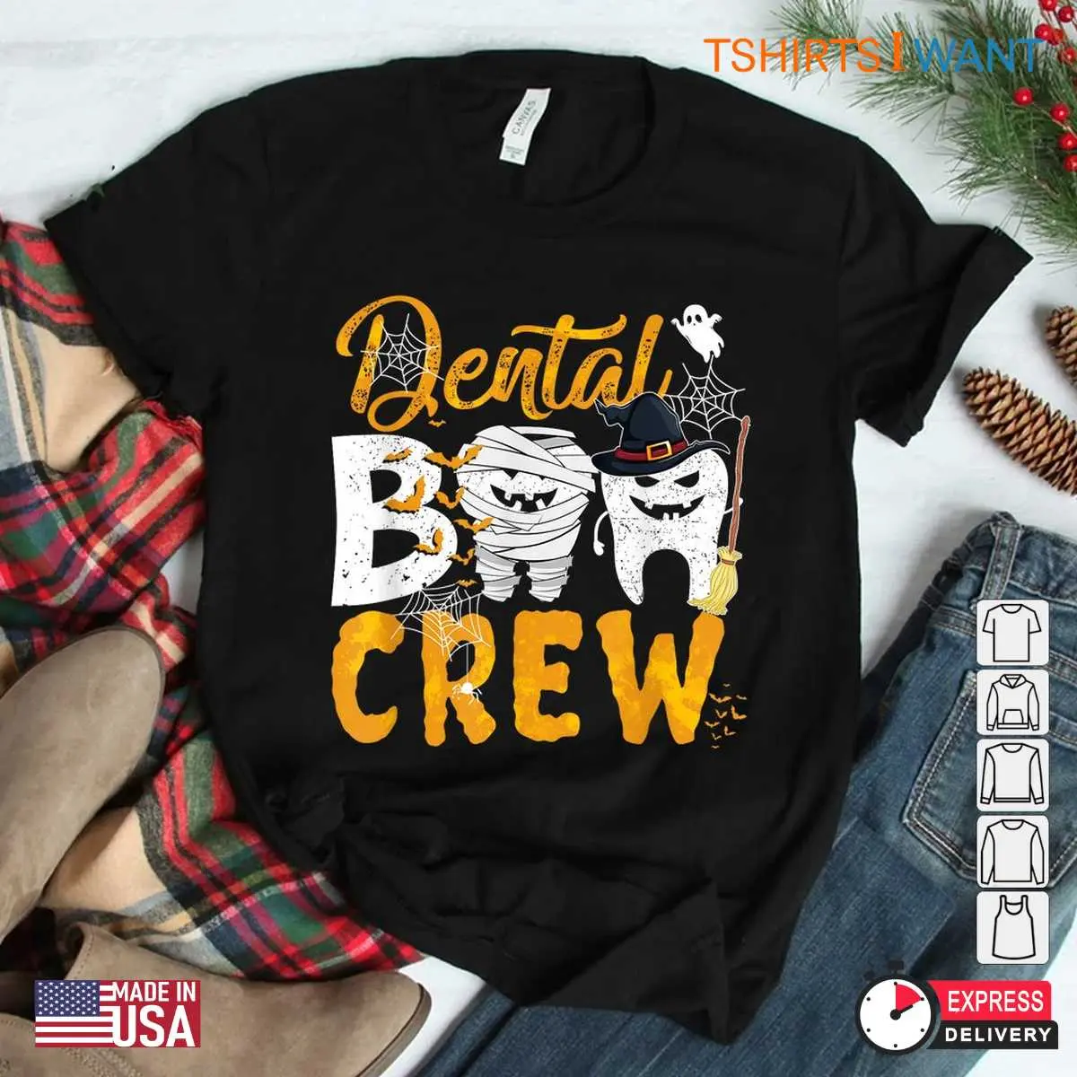 Halloween Dental Shirts: Dental Boo Crew Funny Dentist Assistant Costume 11 Dental Boo Crew Halloween Costume