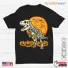 Halloween Dinosaur Shirt: T-Rex Skeleton Scary Pumpkin Moon Halloween Tee 13 Halloween Dinosaur Shirt T Rex Skeleton Moon Tee 1 1.jpg
