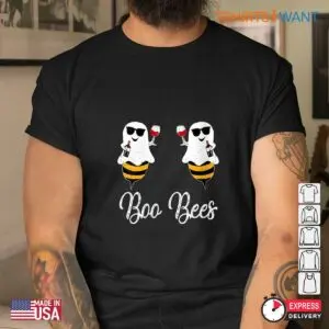 Halloween Drinking Shirts: Boo Bees Couples Wine Halloween Costume Tee 8 Halloween Drinking Shirts Boo Bees Wine Costume Tee 4 1.jpg