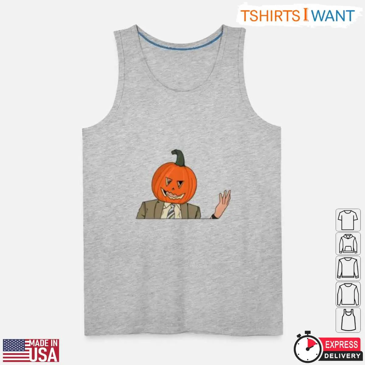 Halloween Dwight Schrute Pumpkin Head T shirt Funny Office Themed Crewneck for Halloween Fans 4 1 1.jpg