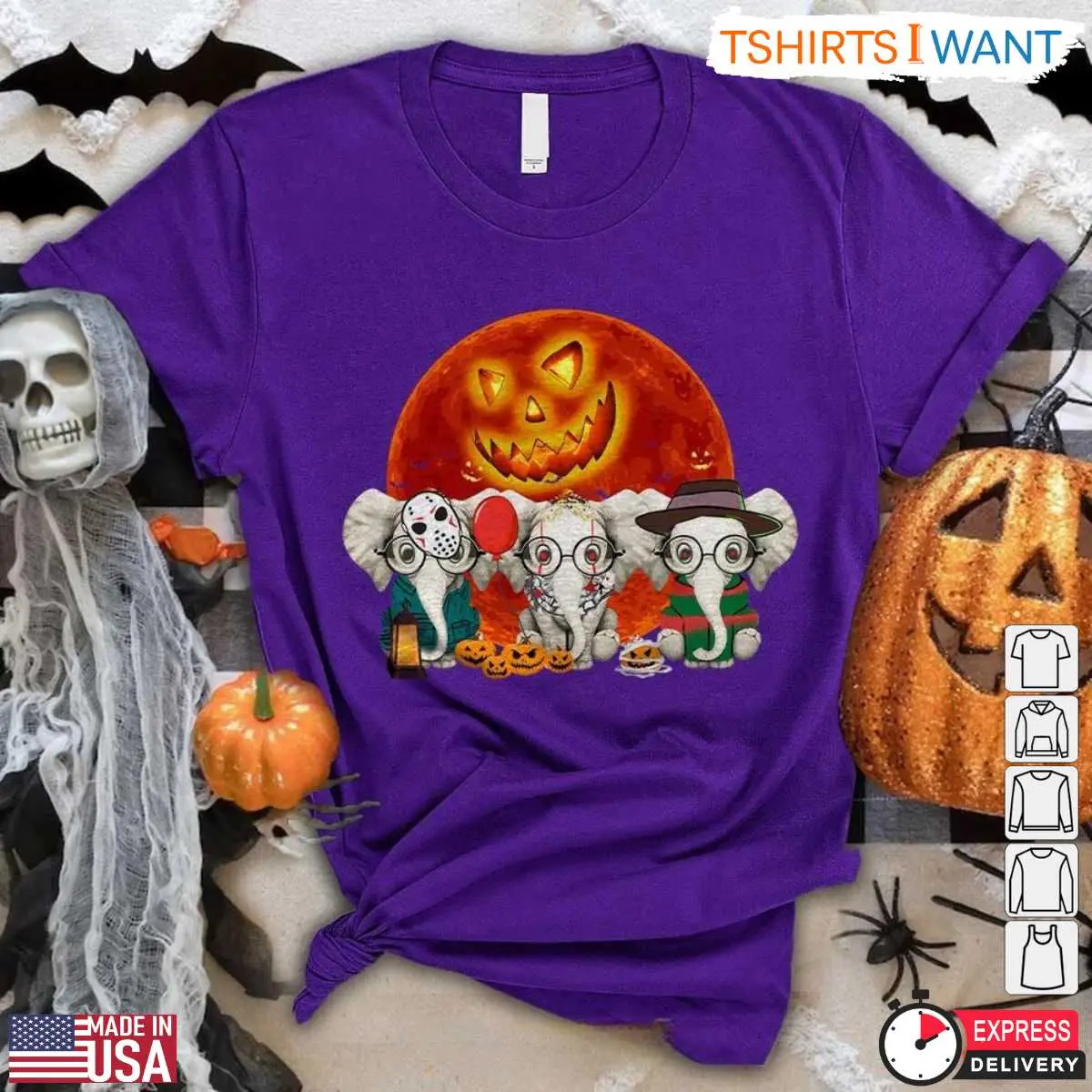 Halloween Elephants T-Shirt – Cute Horror Movie Character Elephants Graphic Tee 4 Halloween Elephant T Shirt Cute Horror Movie Character Elephants Graphic Tee 4 1 1.jpg