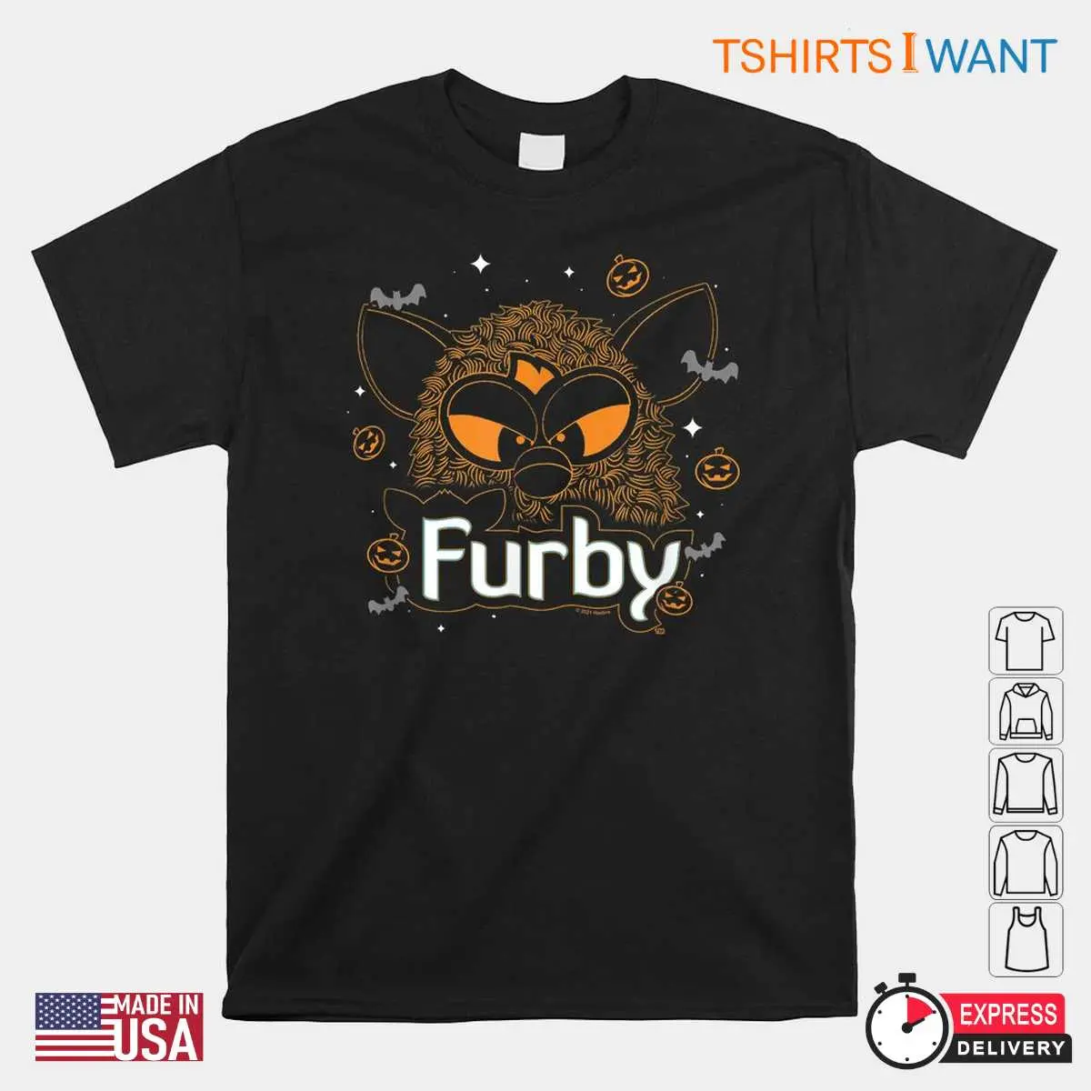 Halloween Furby: Spooky Pumpkin Furby Halloween Costume Shirt 10 Halloween Furby Shirt