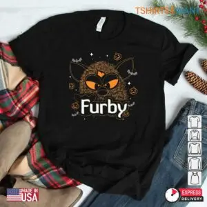 Halloween Furby: Spooky Pumpkin Furby Halloween Costume Shirt 7 Halloween Furby Spooky 90s Toy Tee 3 1.jpg